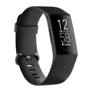 Fitbit Charge 4 (NFC) Activity Tracker, Black/Black
