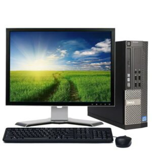 Restored Dell Desktop Computer OptiPlex SFF Core i3 Processor 8GB Memory 500GB Hard Drive DVD Wifi with a 17" LCD Monitor PC Windows 10 (Refurbished)