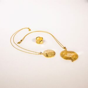 14K Gold Layered Necklace Set