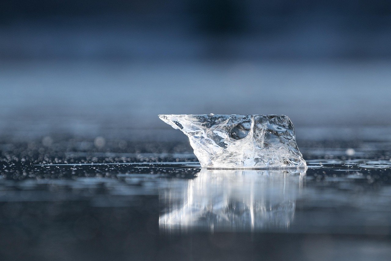 ice cream, cold, winter, frozen, snow, winter landscape, ice block, nature, water