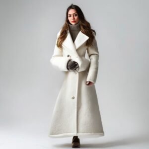 Womens Long Wool Coat Winter